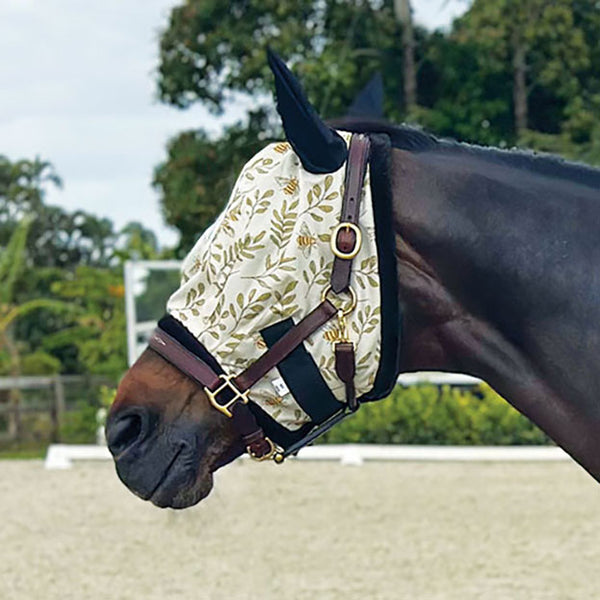 Country Pride Mesh Fly Mask - Bee Print